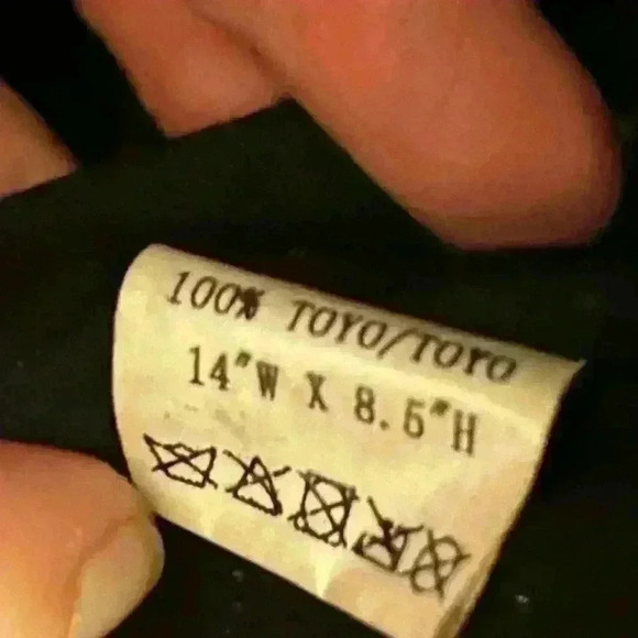 Kelly & Katie Woven Black Shoulder Bag Tote with Round Beaded Handles - Picture 5 of 17